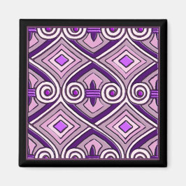 Art Deco macht Persia (helle Purples) Magnet