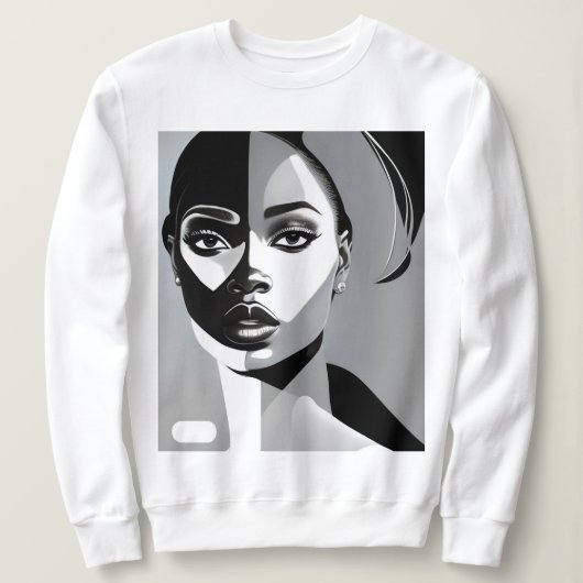 Art Deco Mädchen Sweatshirt (Design vorne)