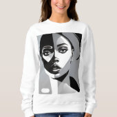 Art Deco Mädchen Sweatshirt (Vorderseite)