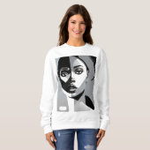 Art Deco Mädchen Sweatshirt (Vorne ganz)