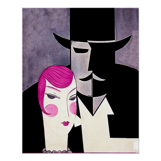 Art Deco-Magazincover Poster (Vorderseite)