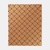 Art Déco Magenta Magenta Fleecedecke (Vorderseite)