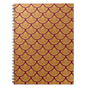 Art Déco Magenta Magenta Notizblock