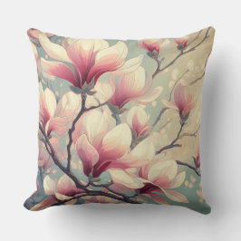 Art Deco Magnolia Pillow Kissen