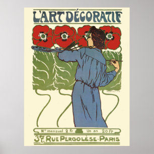 Art Déco Malerei Poster