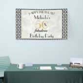 Art Deco Marble 50 & Fabulous Geburtstag Banner (Messeveranstaltung)