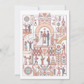 Art Deco Märchenhochzeit Einladung (Vorderseite)