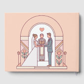 Art Deco Märchenhochzeit Gästebuch (Rückseite)