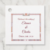 Art Deco Märchenhochzeit Geschenkanhänger (Vorderseite)