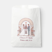 Art Deco Märchenhochzeit Geschenktütchen (Vorderseite)