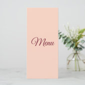Art Deco Märchenhochzeit Menükarte (Stehend Vorderseite)