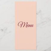 Art Deco Märchenhochzeit Menükarte (Vorderseite)