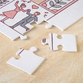 Art Deco Märchenhochzeit Puzzle (Seite)