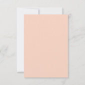 Art Deco Märchenhochzeit RSVP Karte (Rückseite)