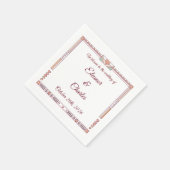 Art Deco Märchenhochzeit Serviette (Ecke)
