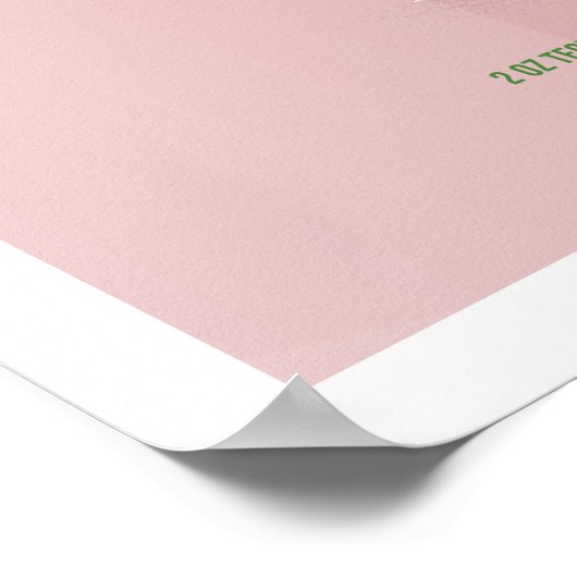 Art Deco Margarita Poster (Ecke)