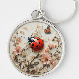 Art Deco Marienkäfer Blumen Schmetterling Schlüsselanhänger