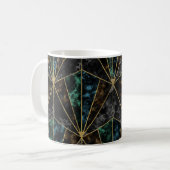 Art-Deco-Marmor: Malachite Luxury Kaffeetasse (Vorderseite Links)