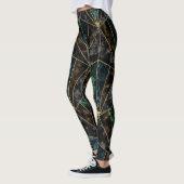 Art-Deco-Marmor: Malachite Luxury Leggings (Links)