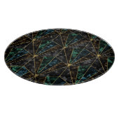 Art-Deco-Marmor: Malachite Luxury Schneidebrett (Ecke)