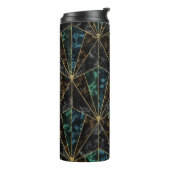 Art-Deco-Marmor: Malachite Luxury Thermosbecher (Nach links gedreht)