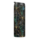 Art-Deco-Marmor: Malachite Luxury Thermosbecher (Nach rechts gedreht)