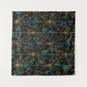 Art-Deco-Marmor: Malachite Luxury Wandteppich (Vorderseite (Horizontal))