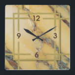 Art-Deco-Marmor Quadratische Wanduhr<br><div class="desc">Großartiges Uhrendesign. Du wirst es wie andere Liebe bekommen. Sie können dieses Design auch für andere Produkte verwenden,  die Sie mögen,  oder Ihren Text anpassen und hinzufügen. Folgen Sie mir für mehr. Vielen Dank. Ich wünsche Ihnen einen schönen Tag.</div>