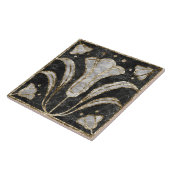 Art Deco Marmor Tile Floral. Bluebell-Blume Fliese (Seite)