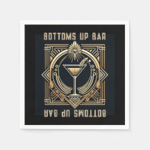 Art Deco Martini-Bar Logo