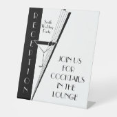 Art Deco Martini Sockelschild (Vorderseite)