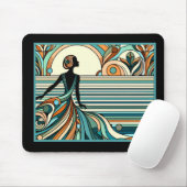 Art Deco-Mauspad Mousepad (Mit Mouse)