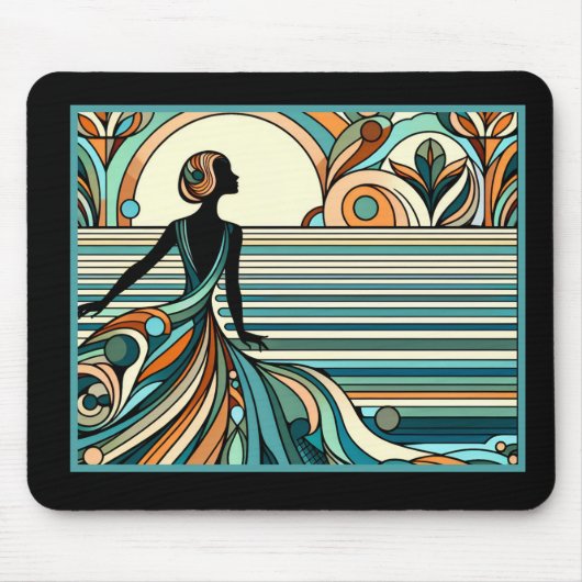 Art Deco-Mauspad Mousepad (Vorne)