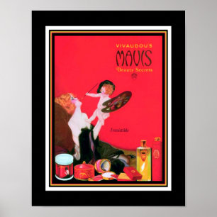 Art Deco Mavis Perfume Ad Poster
