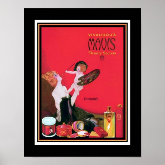 Art Deco Mavis Perfume Ad Poster (Vorne)