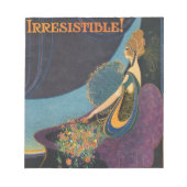 Art Deco Mavis Perfume Werbung Notizblock (Vorderseite)