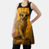 Art Deco Meerkat Illustration Schürze (InSitu)