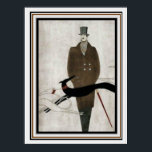 Art Deco Men's Fashion Poster 12 x 16<br><div class="desc">Männerwerbung, Art-Deco, Mode-Werbeplakat 12 x 16</div>