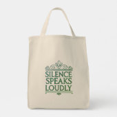 Art Deco Message Grocery Tasche (Rückseite)