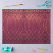 Art Deco Metallic Burgandy Wine tasting in der Fat Seidenpapier (Basteln)