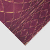 Art Deco Metallic Burgandy Wine tasting in der Fat Seidenpapier (Ausschnitt)