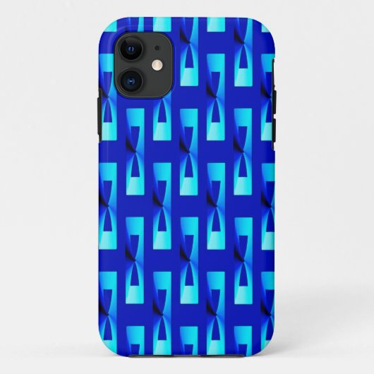 Art Deco Metallic Geometric - Cobalt Blue Case-Mate iPhone Hülle (Rückseite)