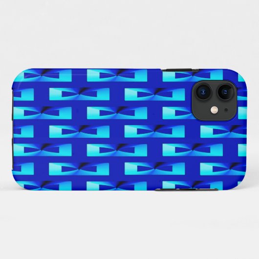 Art Deco Metallic Geometric - Cobalt Blue Case-Mate iPhone Hülle (Rückseite (Horizontal))