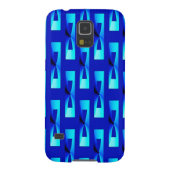 Art Deco Metallic Geometric - Cobalt Blue Case-Mate Samsung Galaxy Hülle (Rückseite)