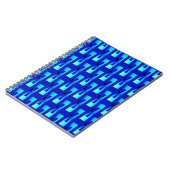 Art Deco Metallic Geometric - Cobalt Blue Notizblock (Linke Seite)