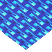 Art Deco Metallic Geometric - Cobalt Blue Tischdecke (Schrägansicht)