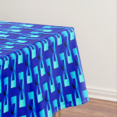Art Deco Metallic Geometric - Cobalt Blue Tischdecke (Beispiel)