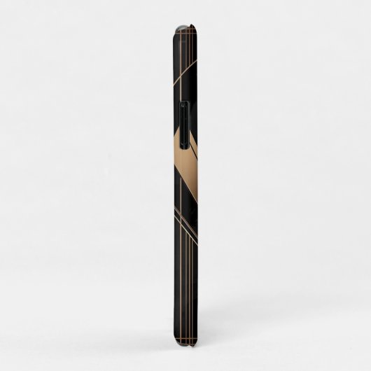 Art Deco Metallic Geometric Elegance Case-Mate iPhone Hülle (Hinten/Rechts)