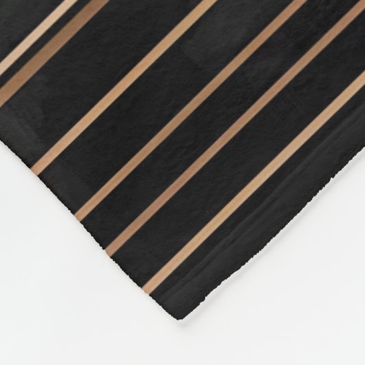 Art Deco Metallic Geometric Elegance Fleecedecke (Ecke)