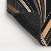 Art Deco Metallic Geometric Elegance Mousepad (Ecke)